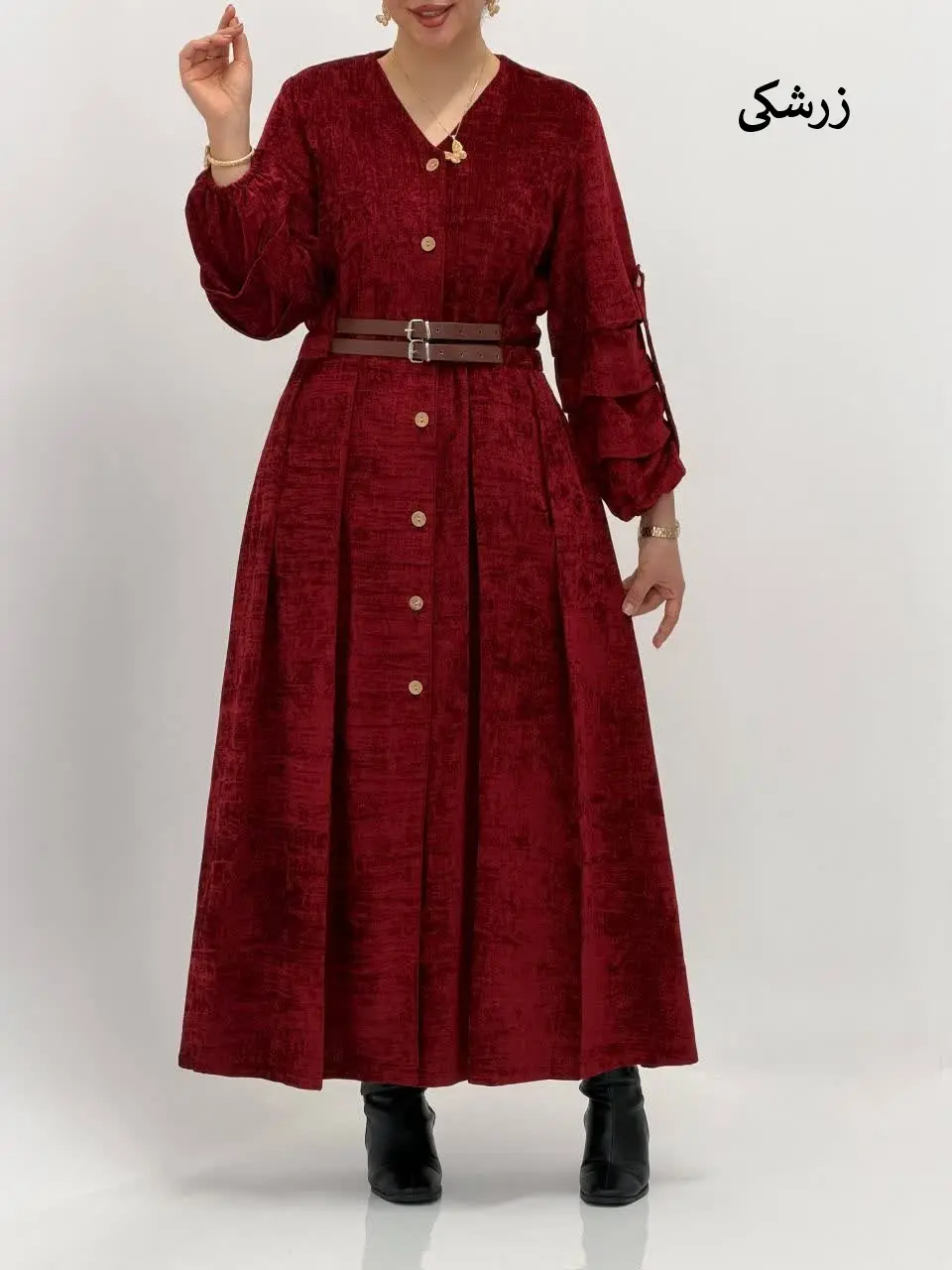 3760-پیراهن مخمل پریناز